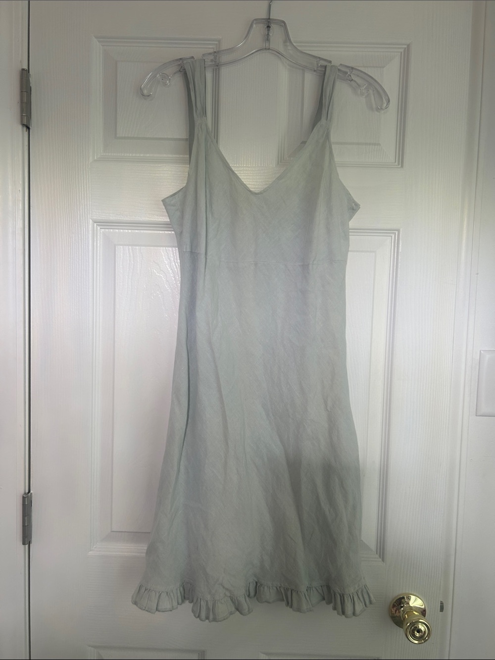 Light Sage Green Sleeveless Summer Dress